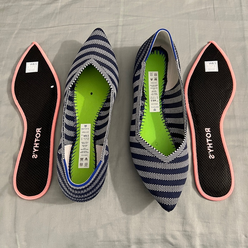 Rothy’s The Point in Riviera Stripe